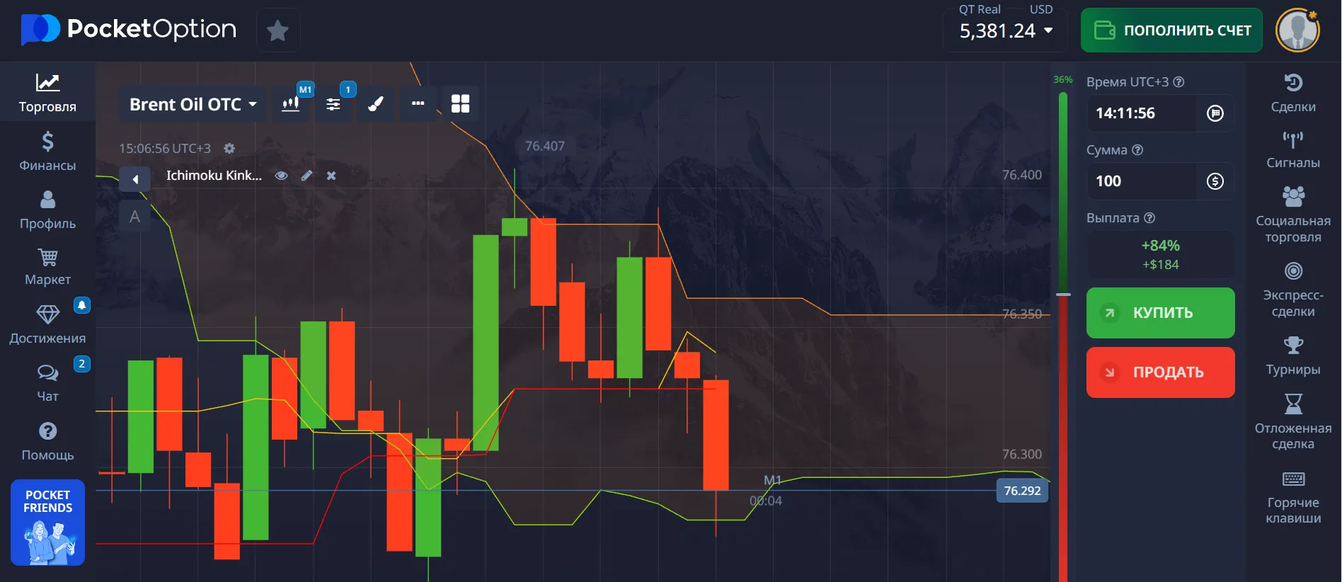 Pocket Option вход зеркало